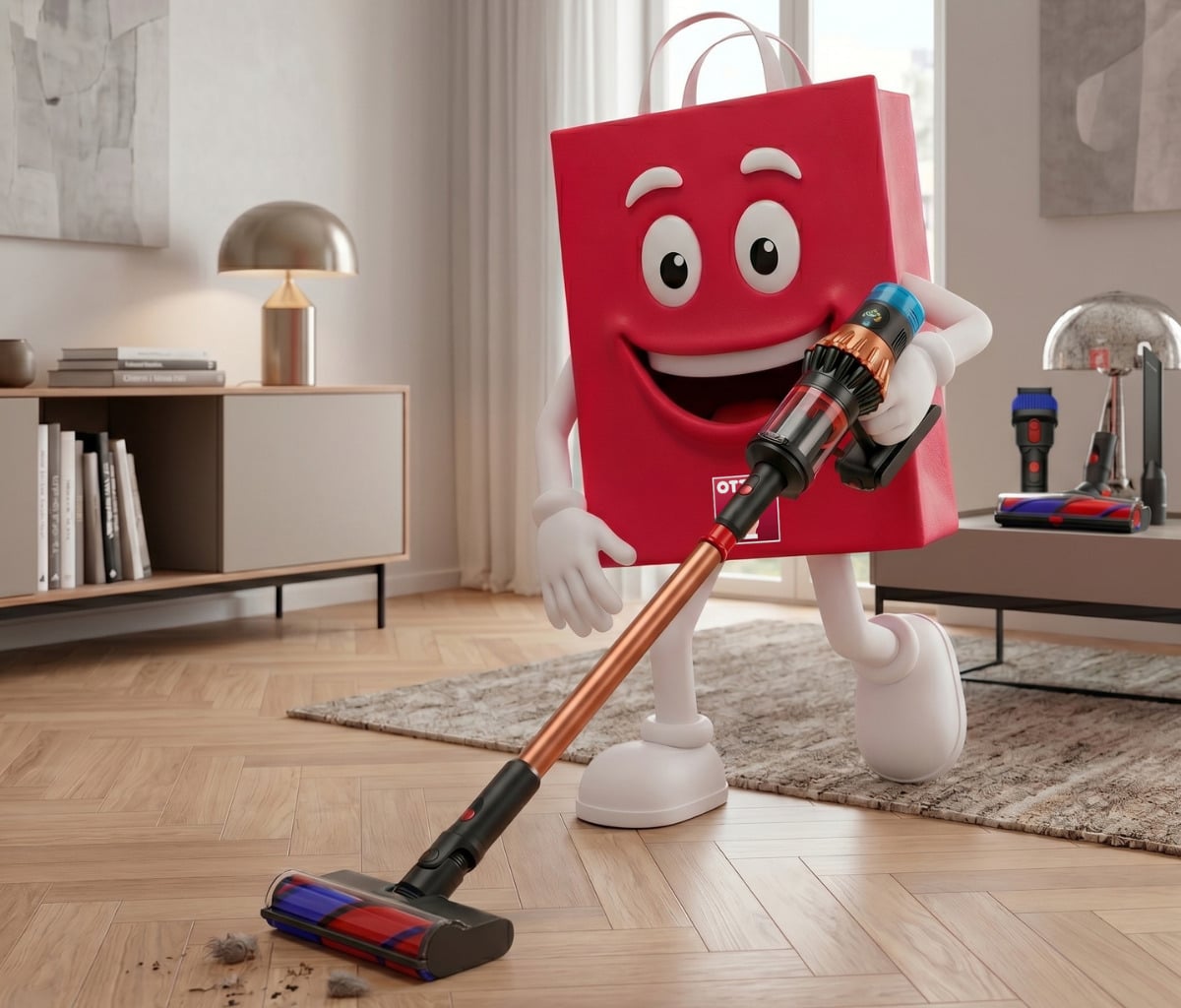 OTTI beim Staubsaugen mit modernem Dyson