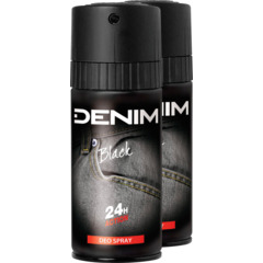 Denim Deo Spray Black 2 x 150 ml
