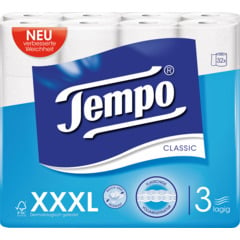 Tempo Toilettenpapier Classic 3-lagig XXXL PACK 32 Rollen