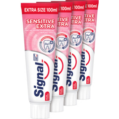 Signal Zahnpasta Sensitiv Extra 4 x 100 ml