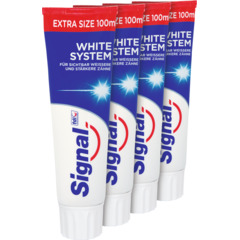 Signal Zahnpasta White System 4 x 100 ml