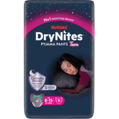 Huggies Les sous-vêtements de nuit Drynites T. 8-15, 9 pièces