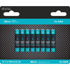 VIVANCO Batterien AAA 8er
