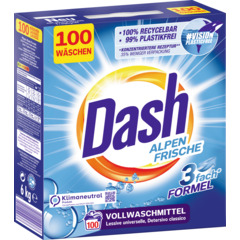 Dash Lessive en Poudre Fraîcheur Alpine 100 lessives