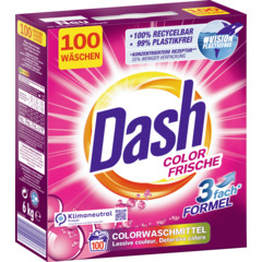 Dash Lessive en Poudre Fraîcheur des Couleurs 100 lavages
