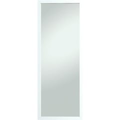 Specchio Thea con cornice, bianco, stretto