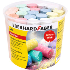 Eberhard Faber Pastello da strada glitterato, 20 pezzi