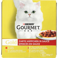 Gourmet Gold Zarte Häppch in Sauce 8x85g