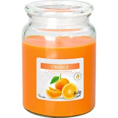 Bougie parfumée en pot de verre orange 500  g
