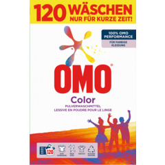 Omo Lessive couleur en poudre 120 lavages