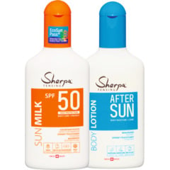 Sherpa Tensing Sonnenmilch SPF 50 + After Sun Pflegelotion je 175 ml
