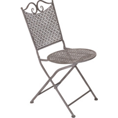 Chaise de bistro Antigua, gris