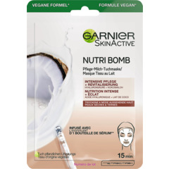 Garnier SkinActive Nutri Bomb Maschera in tessuto al latte idratante di cocco