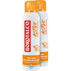 Borotalco Déodorant Spray Active Mandarine & Neroli Fresh 2 x 150 ml