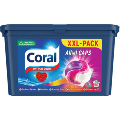 Coral pastiglie per lavatrice All in 1 Optimal Color confezione XXL 50 pastiglie