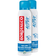 Borotalco Déodorant en spray Active Sea Salts Fresh 2 x 150 ml