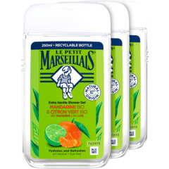 Le Petit Marseillais Gel douche Mandarine et Citron vert Bio 3 x 250 ml