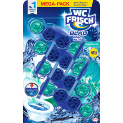 WC Frisch Nettoyant couleur Blau Kraft Aktiv Fraîcheur océanique 4 x 50 g