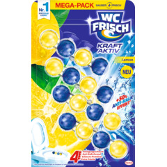 WC Frisch Nettoyant couleur Kraft Aktiv Citron 4 x 50 g