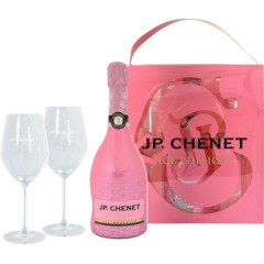 J.P. Chenet Ice Edition Rosé 75 cl Handbag mit 2 Gläsern