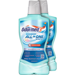 Odol-med3 Bain de bouche All in One Protection 2 x 500 ml