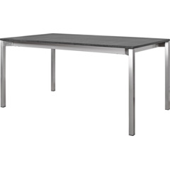 Table en granit 160x90, acie inoxy. nero