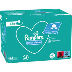 Pampers Lingettes humides Fresh Clean 12 x 52 pièces