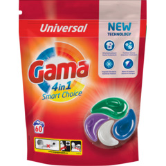 Gama Detersivo in pods Universal 4 in 1 Smart Choice 60 lavaggi