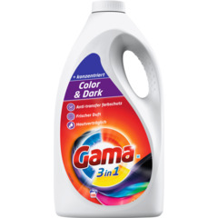 Gama 3in1 Color & Dark Lessive liquide 100 lavages