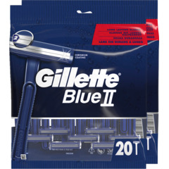 Gillette Rasoir jetable Blue II Twin 2x20 pièces