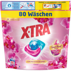 X-Tra Capsules universelles Aromathérapie Orchidée & Huile de macadamia, 80 lessives