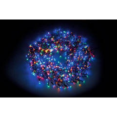 Guirlande lumineuse Cluster 600 LED multicolore, 6 m