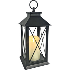 Lanterne LED avec bougie/variate 14x32cm