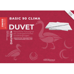 Billerbeck Daunenduvet Basic 90 Clima Cassettes