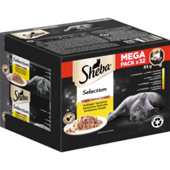 Sheba Selection Megapack Geflügel Variation in Sauce 32 x 85 g