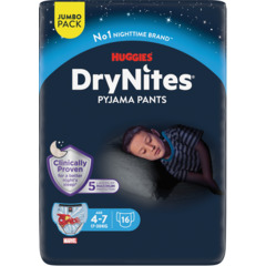 Huggies DryNites Pyjama-Nachthöschen Gr. 4-7, 16 Stück