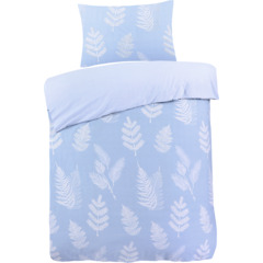 Parure de lit bleue avec rameaux
