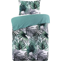 Parure de lit avec feuilles de palmier