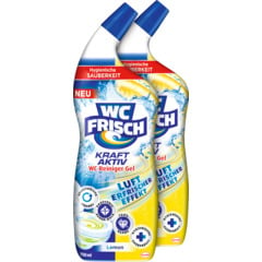 WC Frisch WC Reiniger Gel Kraft Aktiv Lemon 2 x 750 ml