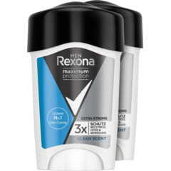 Rexona Men Déodorant Crème Maximum Protection 2 x 40 ml