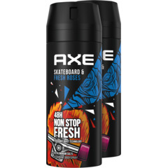 Axe Deodorante Aero Skateboard & Fresh Rose 2 x 150 ml