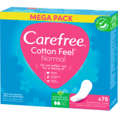 Carefree Protège-slips Cotton Feel Aloe Vera 76 pièces
