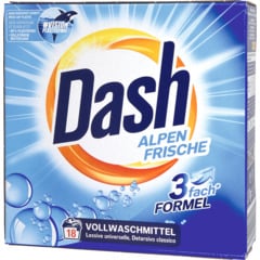 Dash Lessive en Poudre Fraîcheur Alpine 18 lessives