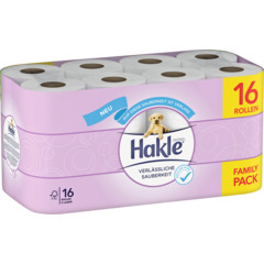 Hakle Papier toilette triple épaisseur Propreté fiable, 16 rouleaux