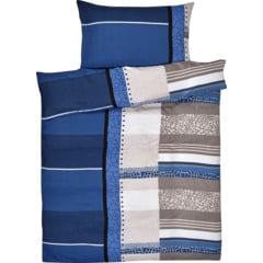 Parure de lit motif bleu