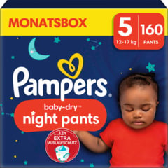 Pampers Baby-Dry Night Pants Grösse 5 Monatsbox 160 Windeln