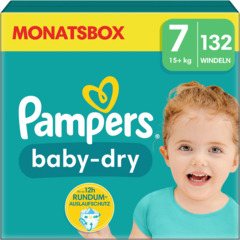 Pampers Baby-Dry taglia 7 box mensile 132 pannolini