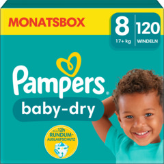 Pampers Baby-Dry Grösse 8 Monatsbox 120 Windeln