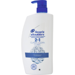 H&S Shampoo 2 in 1 Classic clean 900ml