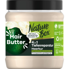Nature Box Hair Butter Trattamento per capelli riparazione profonda 4 in 1 Avocado 300 ml